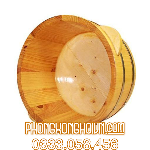 Bồn ngâm chân bằng gỗ thông trơn