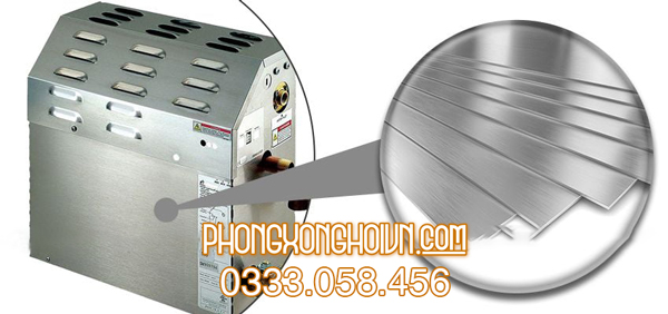 Vỏ máy được gia công từ chất liệu thép không gỉ